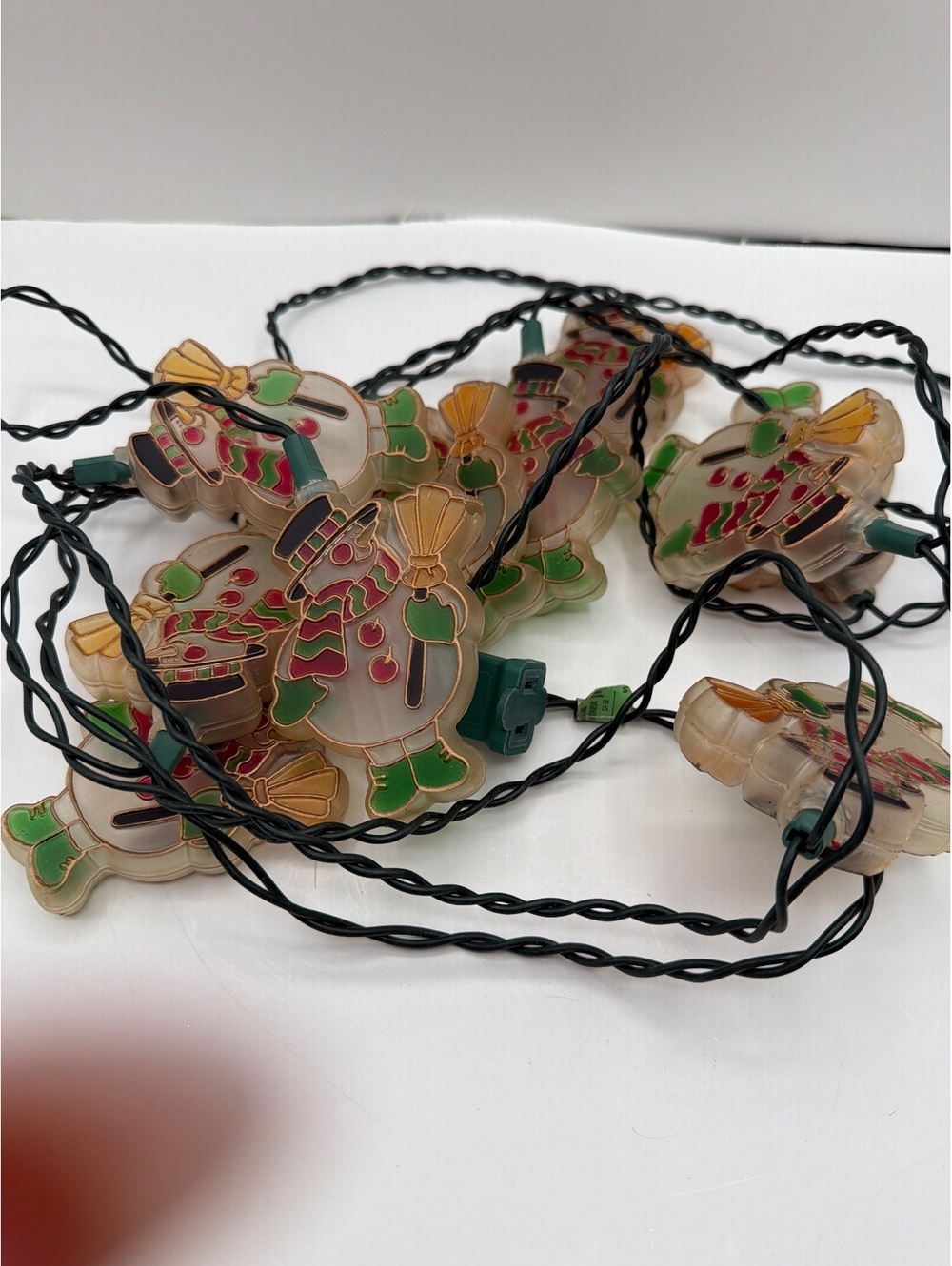 Vintage Snowman blow mold String Lights Christmas Decoration